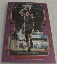 2021-22 Panini Prizm Basketball Daniel Theis Houston Rockets Purple Wave Prizm