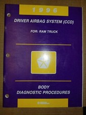 Manuel d'entretien des procédures carrosserie camion Dodge Ram 1996 