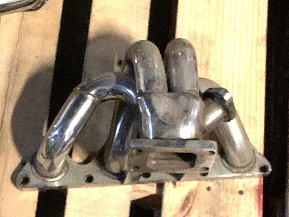 VENTA FINAL CAJA ABIERTA Colector turbo tubular compatible con 88-00 Honda Civic B CRX DEl Sol Foto 2 de 4