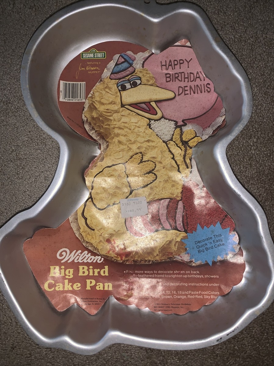 Big Bird Cake Pan Wilton Big Bird Cake Pan 1998 Original Insert Sheet
