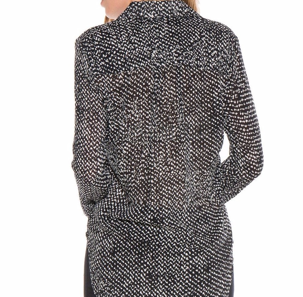 NEW CLOTH & STONE SzS HIPSTER BUTTON DOWN LONG SLEEVE SHIRT PRINT