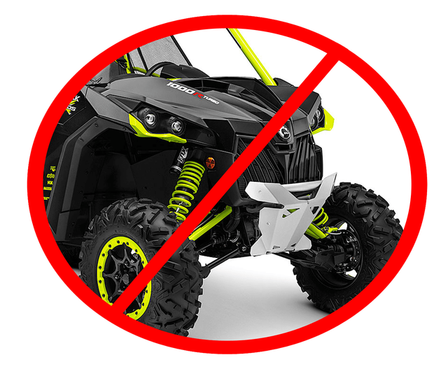 KFI 72" Poly Snow Plow Blade Mount Combo Kit CanAm Maverick 1000