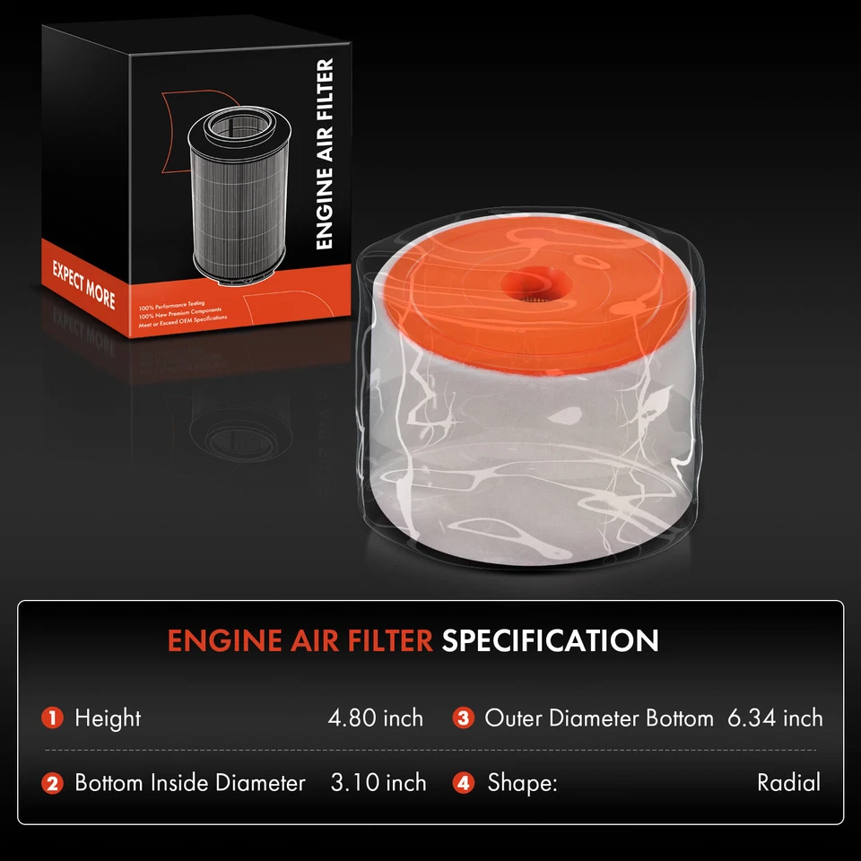 Nuevo filtro de aire del motor delantero para Audi A6 2012-2018 A6 Quattro 2013-2018 L4 2,0 L Foto 2 de 4