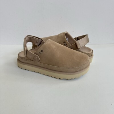 UGG GOLDENSTAR CLOG DRIFTWOOD SLIDE PLATFORM SANDAL US EU 39 UK 