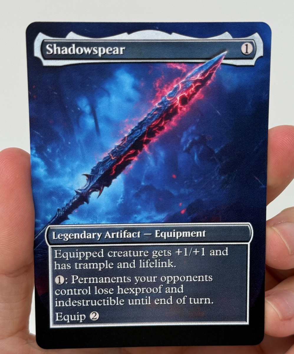Shadowspear Proxy Card with Custom designed art | eBay
