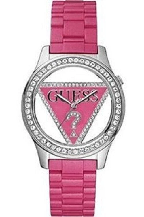 GUESS Orologio Analogico al Quarzo Giapponese Donna con Cinturino in Silicone U1059L1