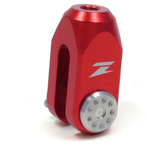 Zeta Rear Brake Clevis Kawasaki/Suzuki KX/RM/DRZ400 Red All Years MX Motocross