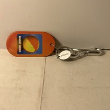 absolut Mandarin vodka carabiner Style key chain With 5 Recipes  New Old Stock