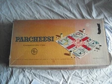  Vintage 1959 Parcheesi Gold Seal Board Game Selchow Righter Complete