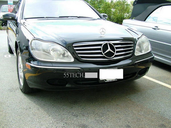 Mercedes Benz W220 S430 S500 Grill grille S55 2003  Black 5 fins grille 2005 - Image 3 of 4