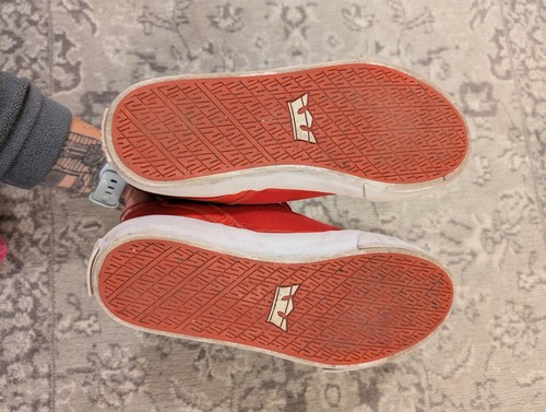 Supra VAIDER - High Top Trainers - Red Satin - Women’s Size 6 UK - Picture 5 of 8