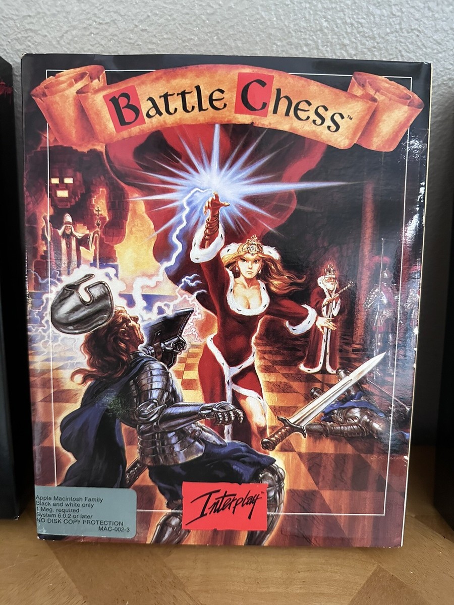 Vintage Macintosh Game Battle Chess System Mac System 6.02 And