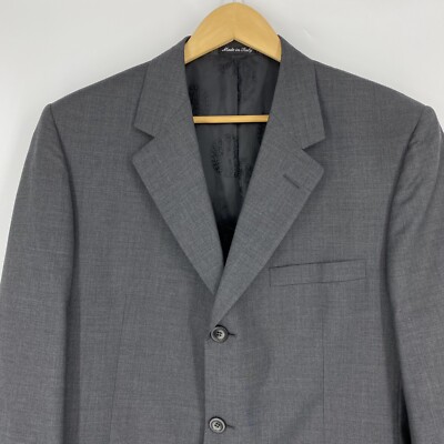 Versace Suit Jacket Size 52 IT 42 US Mens Gray Classic V2
