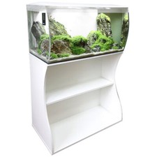 Fluval Flex 123L White Aquarium & Cabinet / Stand Fish Tank Filter LED Lighting