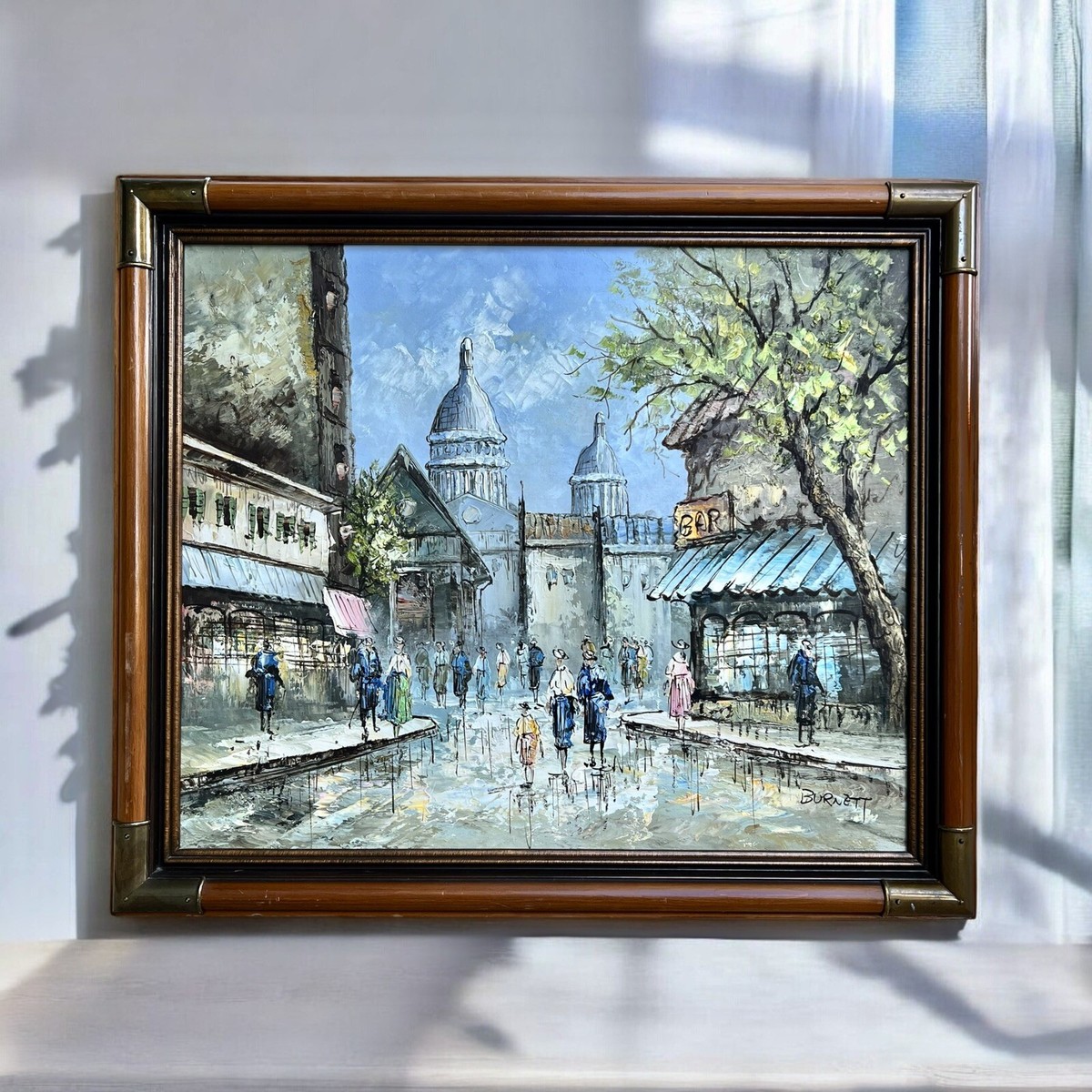 1940s CAROLINE C. BURNETT (British-Amer, 1877-1950) Paris Oil