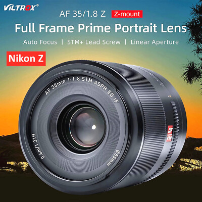 Viltrox 35mm F1.8 Auto focus Full Frame Lens for Nikon Z-mount Camera Z6II Z7