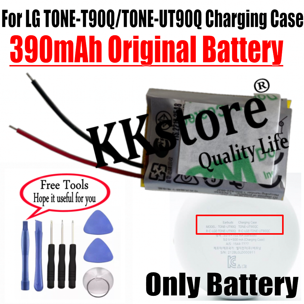 New Genuine 390mAh Battery For LG TONE-UT90Q / TONE-T90Q Charging Case