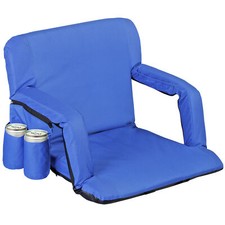 Stadium Seating for Bleachers Stadium Seats with Back Support and Cushion Blue
