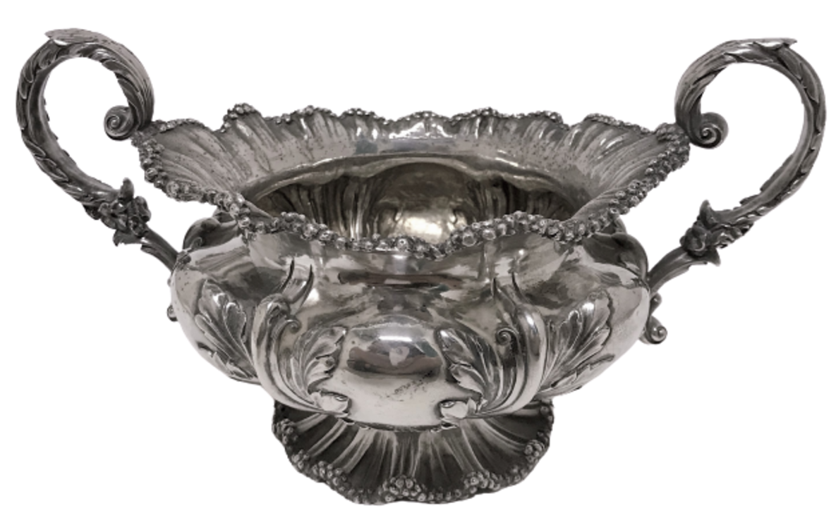 Sterling Silver TwoHandled Sugar Bowl eBay