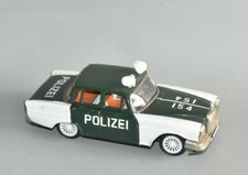  ICHIKO Japan Altes Blechspielzeug Polizei Auto Polizeiauto 19,3 cm Antrieb #AA3