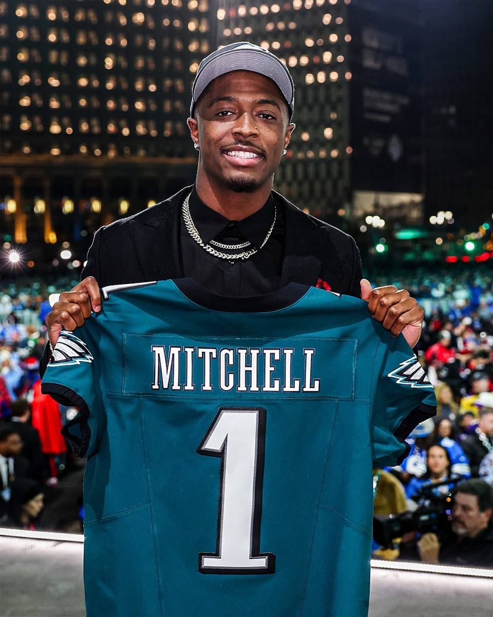 Quinyon Mitchell Draft Day Jersey Philadelphia Eagles 8x10 NFL