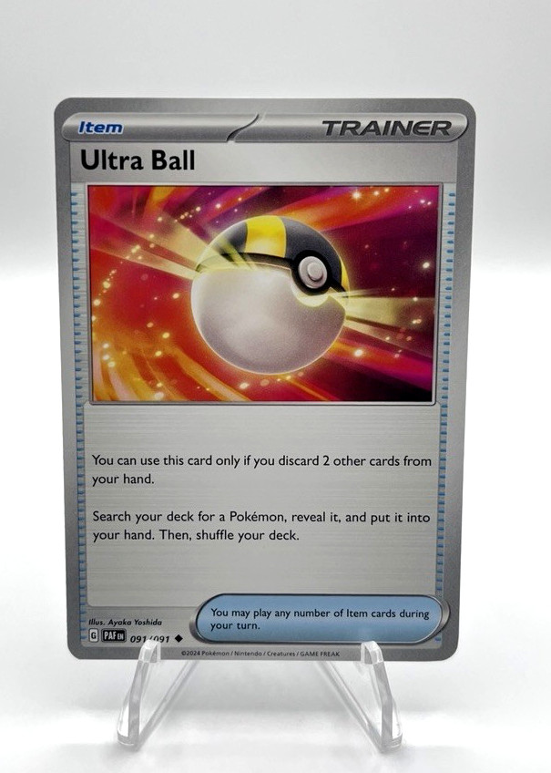 Ultra Ball 091/91 Paldean Fates NM Uncommon PAF EN Pokemon Card Scarlet & Violet