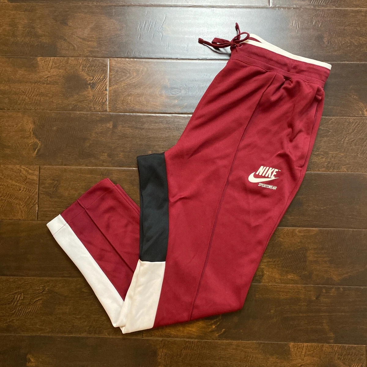 Nike Sportswear Nike Air Maroon Sweatpants Track Pants Mens Size