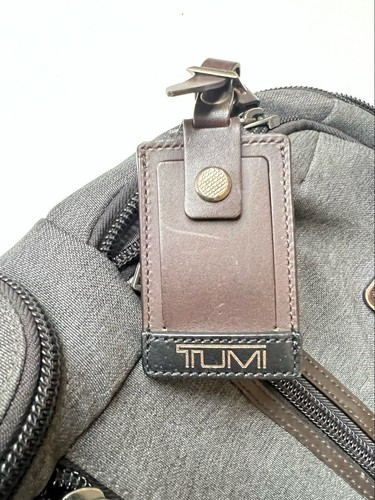 Tumi Alpha Bravo Rucksack braun grau Canvas Leder 222681AT2 595 $ - Bild 6 von 14