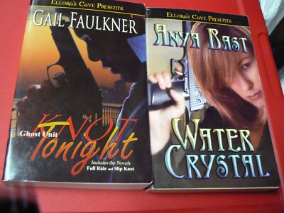 2 Ellora's Cave Pbs.  Water Crystal & Knot Tonight is 2 Novels Full Ride & Slip