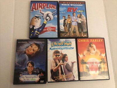 5 Comedy DVDs, Beverly Hills Ninja (1997), Encino Man(1992), Airplane(1980), 