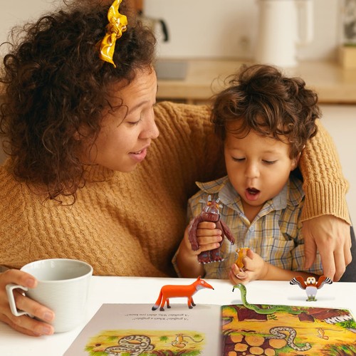Gruffalo Jouet Figurine Jeu Personnages Articulés pour Enfants Comprend Souris Ow... - Photo 4/7