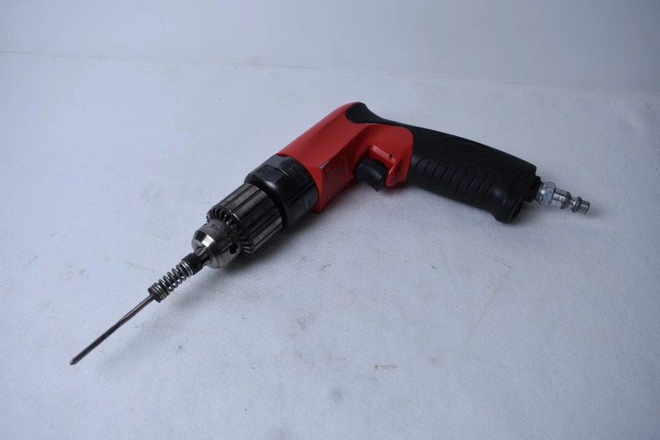 Taladro de agarre de pistola no reversible Sioux SDR6P26N3, 3/8 pulgadas 3 mordazas/mandril con llave Foto 2 de 4