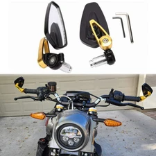 7/8" Motorcycle Bike CNC Handlebar End Rearview Mirror For Indian FTR 1200 Sport