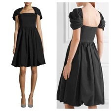 NWT CO draped Shoulder Bubble  Dress Black  Women's Small S $1495