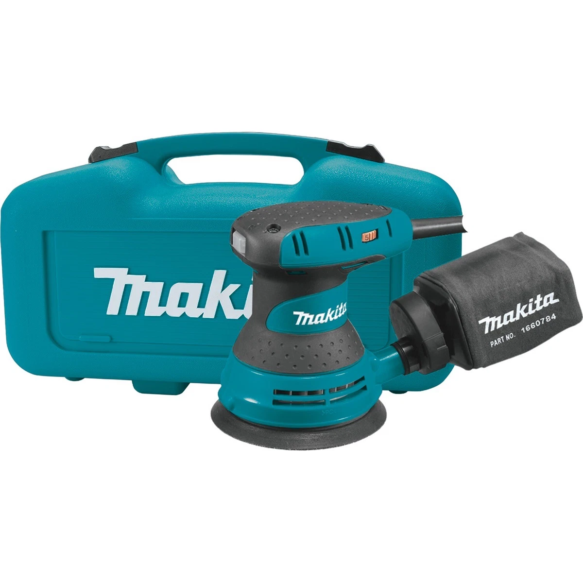 Makita Orbital Sander 5 Inch 3 Amp Dust Bag Corded Variable Speed Random