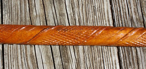 Vintage Carved Wood Walking Stick