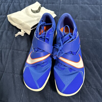 Nike Zoom Rival Jump Track & Field Spikes Blue Orange DR2756-400 Men s Sz 9.5
