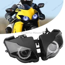 Fully Headlight Assembly White Angel Eye Projector For Honda CBR1000RR 2008-2011