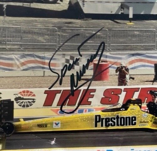 Foto VRHTF DE COLECCIÓN NHRA COOL FIRMADA SPENCER MASSEY PRESTONE COMBUSTIBLE SUPERIOR 8,5" X 11" Foto 2 de 2