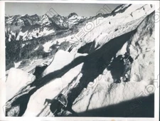 1946 British Columbia Canada Mountain Climbers On Bugaboo Glacier Press Photo