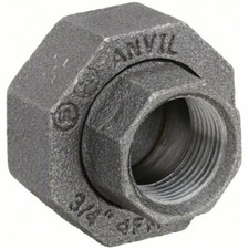 Various Sizes of Black Iron Pipe Union Female NPT Threaded Class 150 Made in USA