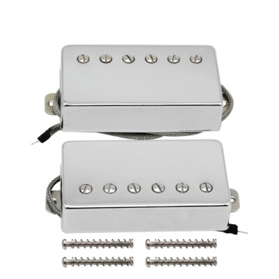 FLEOR Chrome Alnico 5 Humbucker Pickup Gitarre Hals & Steg Pickups für LP Style
