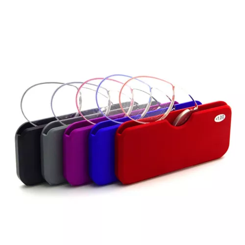 Ultradünne Lesebrille Nasenclip Optik Presbyopie +1,0 +1,5 +2,0 +2,5 +3,0 - Bild 3 von 28