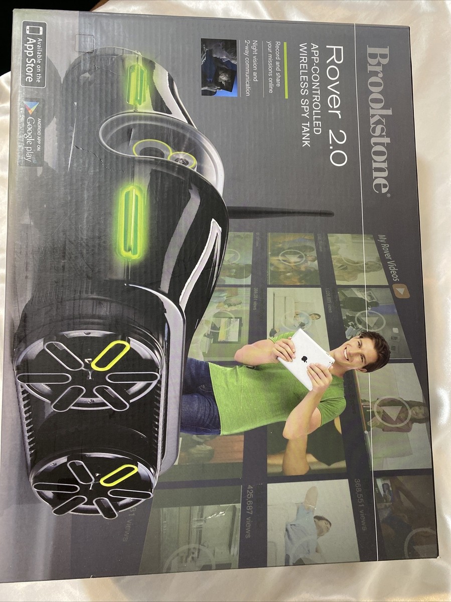 Brookstone Rover 2.0 Wireless Spy Tank APP Controlled Smart Phone
