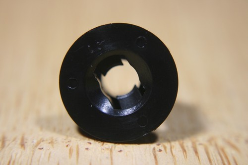 20 Plastic Self Tap Nuts Washer Faced Flanged 10mm A/F Tapping Black - Picture 2 of 5
