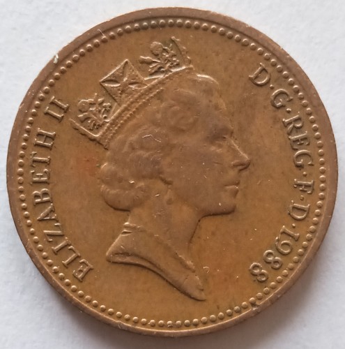 Bronze penny United Kingdom 1988