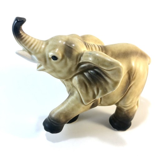 Vintage LEFTON Elephant Figurine Trunk Up H6980 Japan 3" high 4" wide
