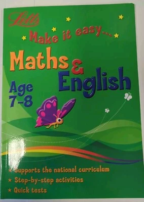 Math's English Age 7-8 Key Stage 2 Activity Book Letts Make It Easy New