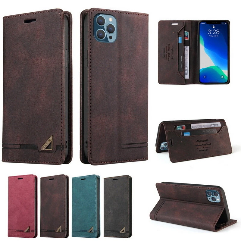 For iPhone 14 15 Pro Max 13 12 11 Flip Shockproof Leather Card Wallet Case Cover - Image 2 of 4