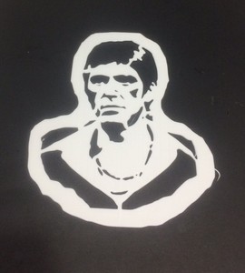 Scarface 3d printed airbrush stencil small very durable 6 ...